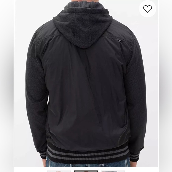 Like New Hurley Men's All-City  Dark Blue Hooded Jacket size M - Picture 14 of 15